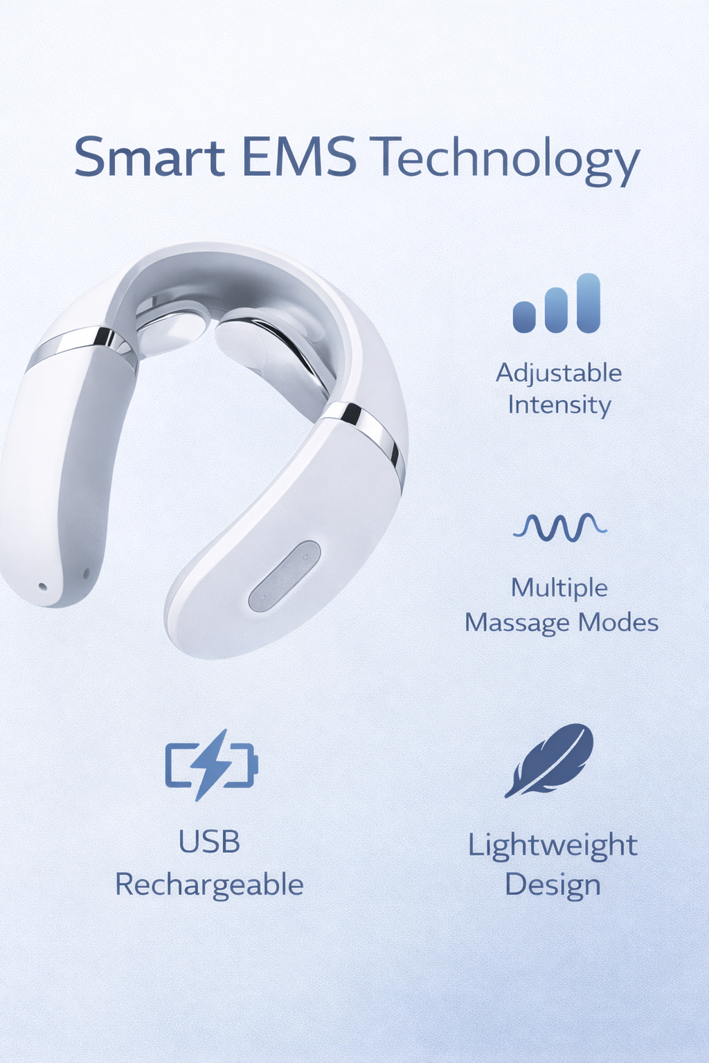 Smart EMS Neck Massager – Relax & Release Daily Tension in Minutes